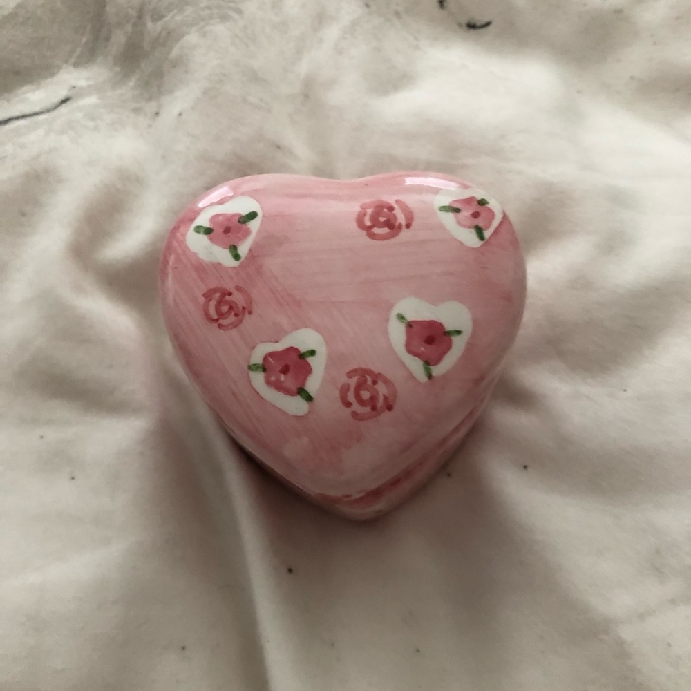 Candle- Small ceramic heart candle